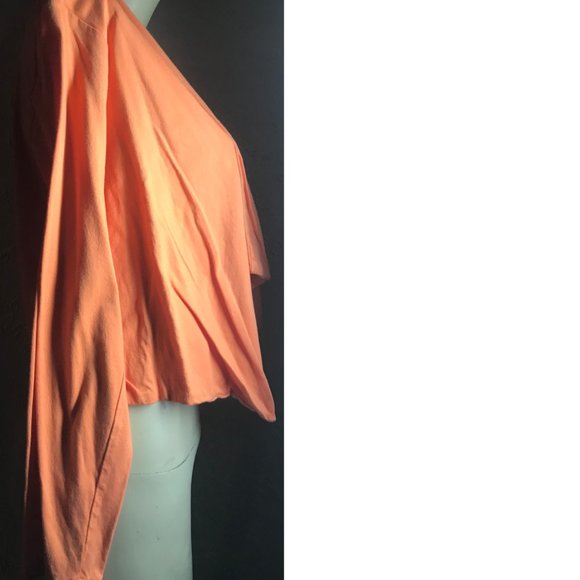 G By Giuliana Orange Cotton Summer Blazer Size 1X - Picture 4 of 9